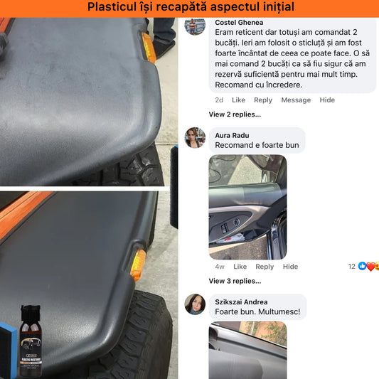 Restuarator plastic interior/exterior masina